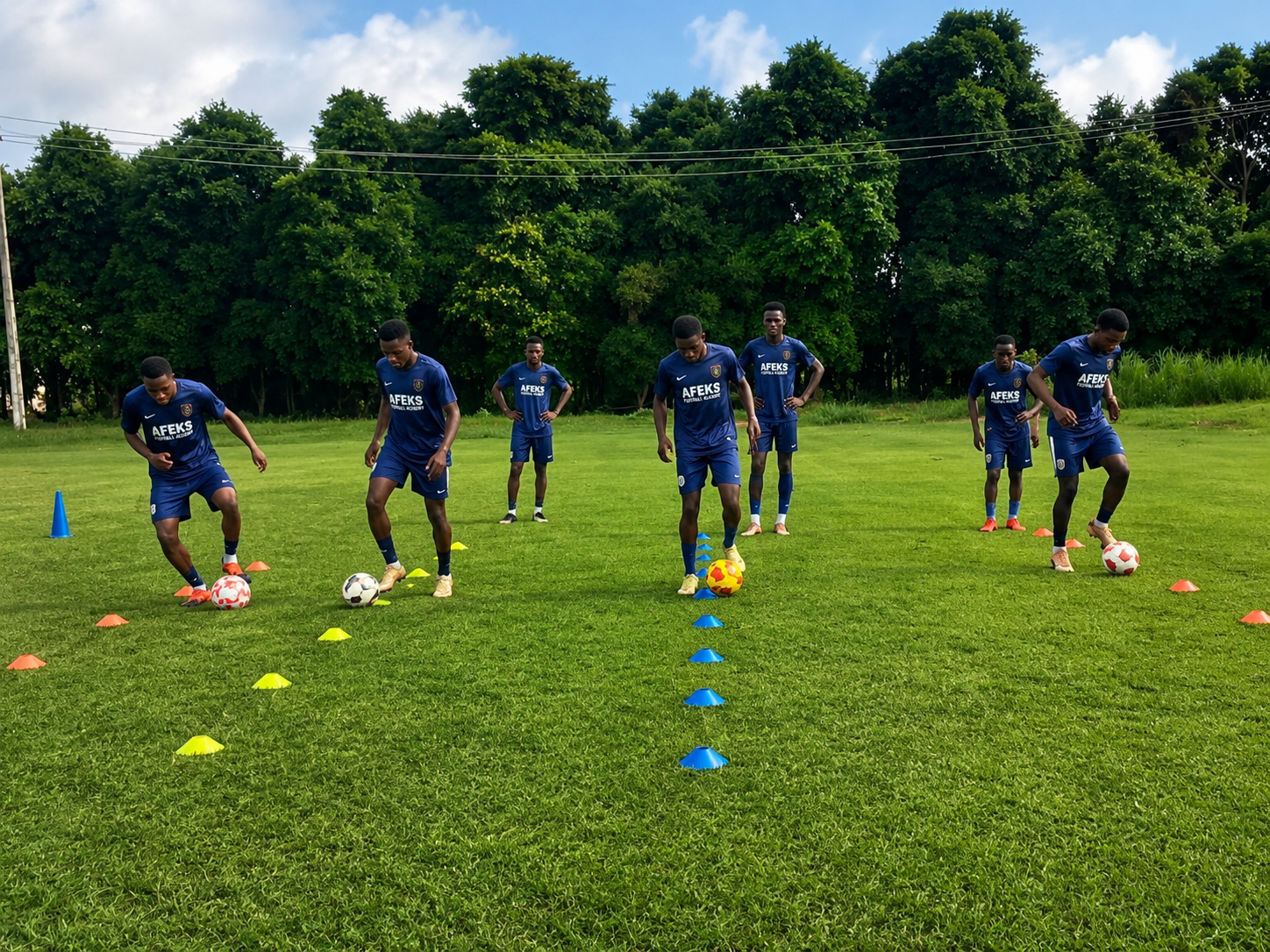 AFEKS Football Academy training session in Ibadan
