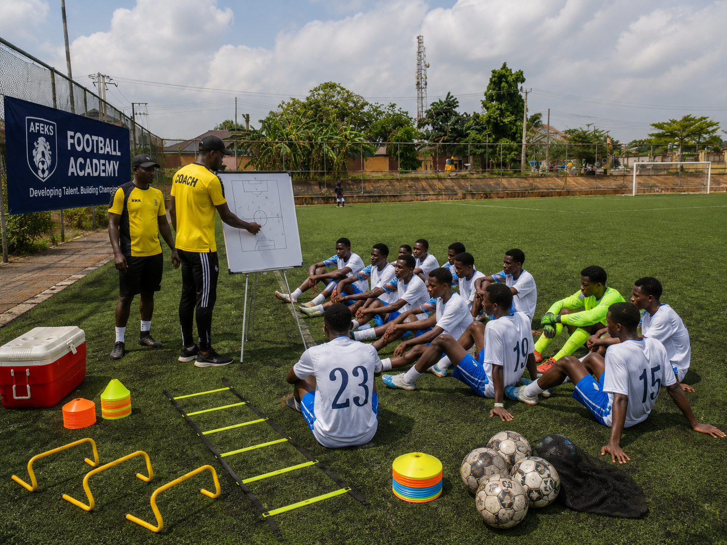 AFEKS Football Academy coaching session