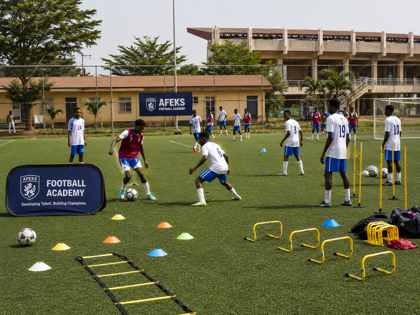 AFEKS Football Academy training environment